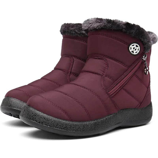 Botas de invierno para mujeres Botas de nieve con forrado impermeable zapatos de invierno botas de eje corto de invierno zapatos