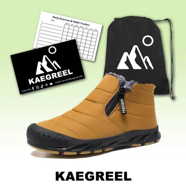 Botas de nieve forradas cálidas botas de eje corta con cremallera de eje al aire libre cómodo sin deslizamiento e impermeable de invierno descalzo (unisex)