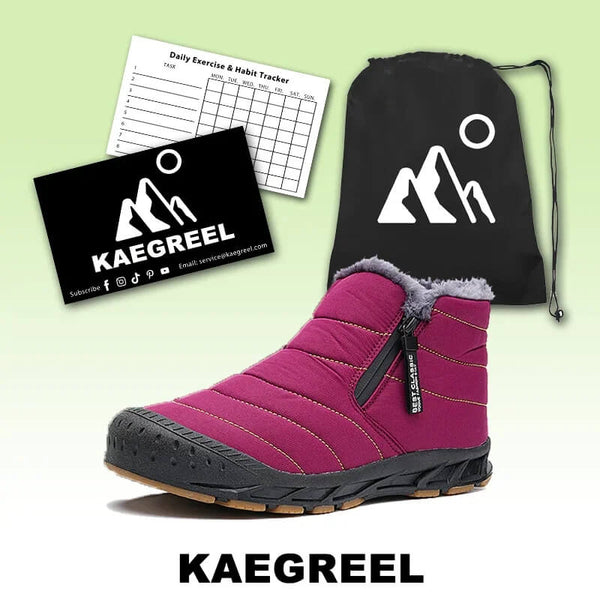 Zapatos de invierno para mujeres Botas de nieve forradas cálidas botas de eje corto de eje corto
