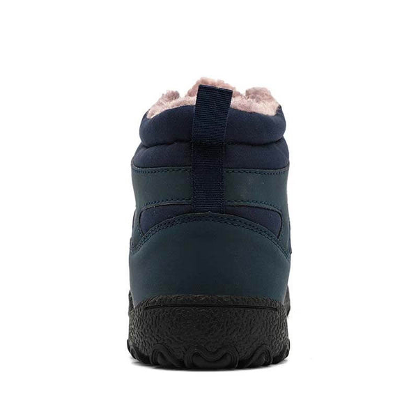 Botas de nieve para hombres correas a prueba de frío zapatos de invierno zapatos de senderismo calzado sin deslizamiento e impermeable zapato descalzo de invierno