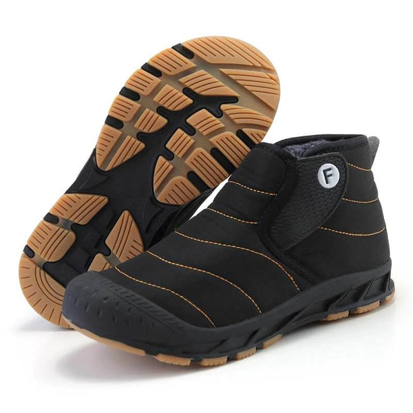 Botas de nieve de otoño e invierno al aire libre más zapatos de senderismo de terciopelo calzado no deslizante e impermeable zapato descalzo de invierno (unisex)