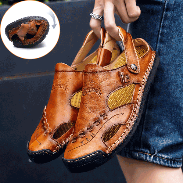 kaegreel handmade leather shoes sandals slippers 31316 yellow brown