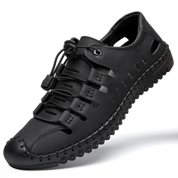 kaegreel handmade leather shoes sandals slippers 31349 black