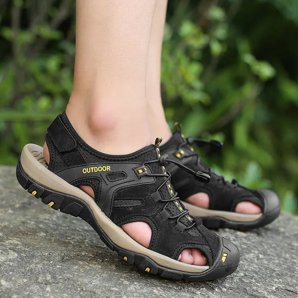 kaegreel handmade leather shoes sandals slippers 31407 black