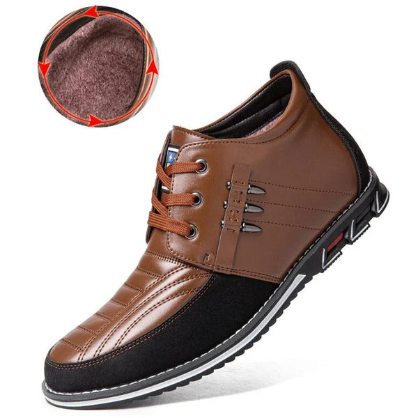 kaegreel leather business dress shoes 31186 brown plush lining