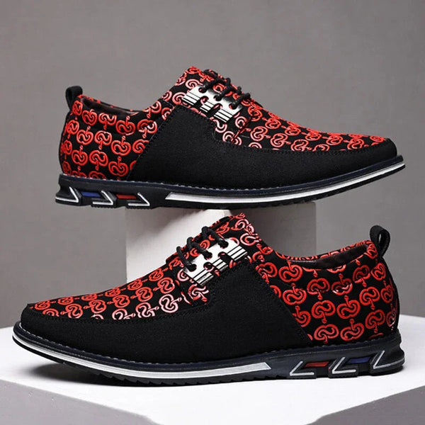 kaegreel leather business dress shoes 31371 red