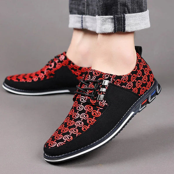 kaegreel leather business dress shoes 31371 red