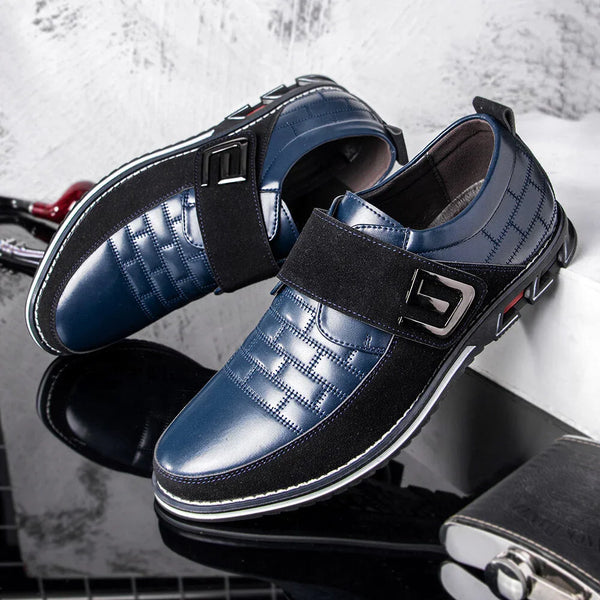 kaegreel leather business dress shoes 31380 blue
