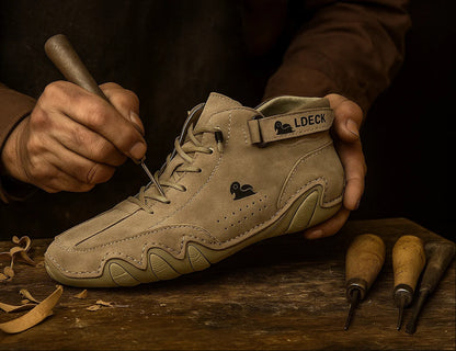 Men Women Velcro Suede High Boots Beck Shoes (Unisex)