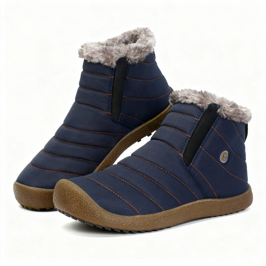 Les chaussures de neige d'hiver pour hommes glissent sur les bottines anti-glissement étanche résistantes aux baskets extérieures doublées