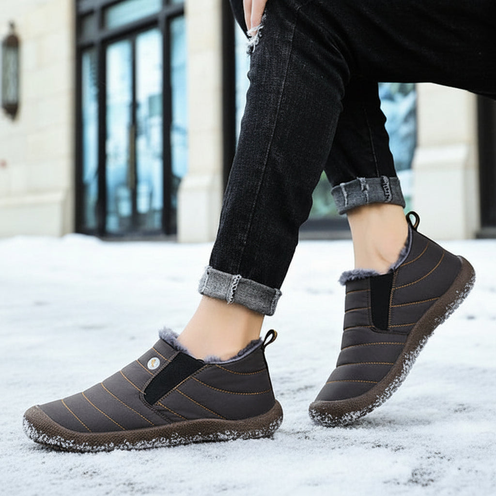 Kaegreel Unisex Waterproof Warm Plush Lined Outdoor Snow Ankle Boots