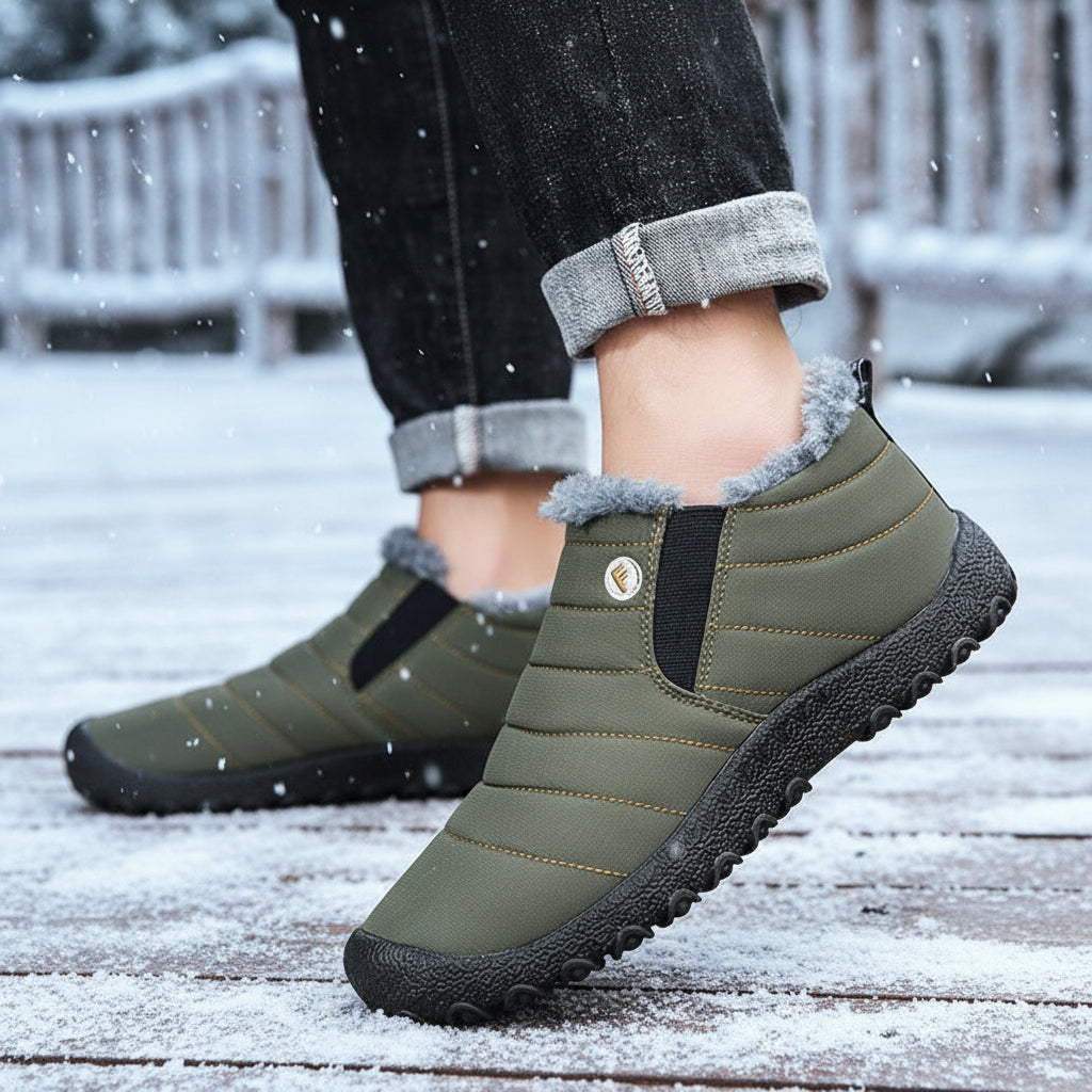 Kaegreel Unisex Waterproof Warm Plush Lined Outdoor Snow Ankle Boots