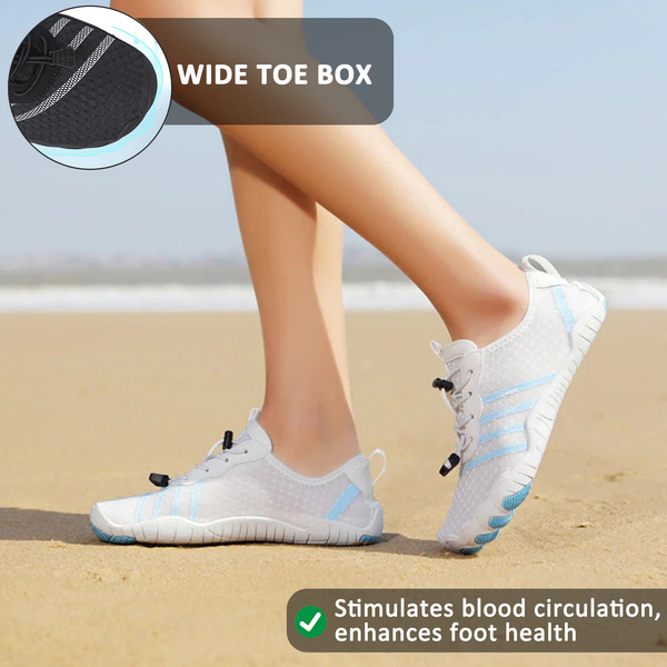 Summer Breathable Water Shoes Aqua Shoes Lightweight Sporty Barefoot Shoes Non-Slip Outdoor Walking Minimalist (Unisex)