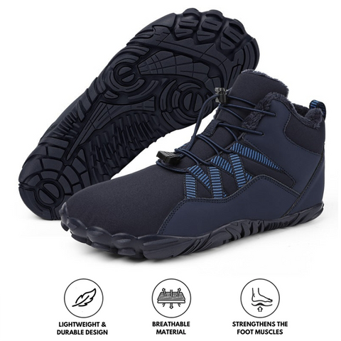 Scarpe a piedi nudi maschile scarpe da neve in velluto unisex a cinque dita