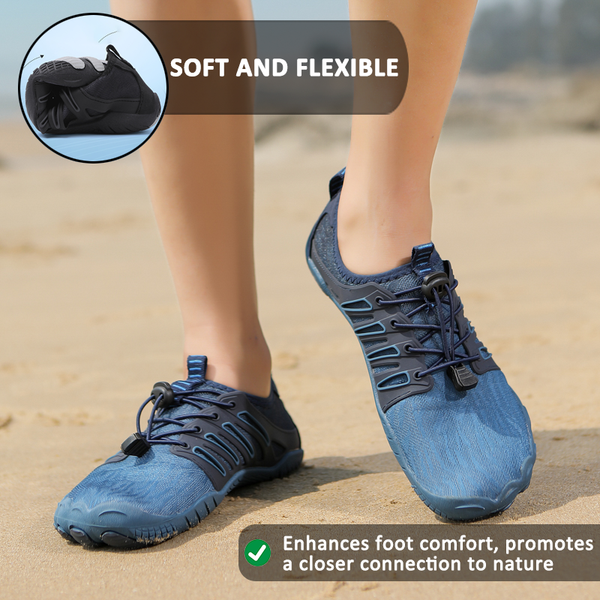 Outdoor Beachschuhe Fünf-Finger Schwimmen/Tauchen/Wating/Fluss Tracking Wasserschuhe Sport Fitness Nicht-Schlupf-Barfußschuhe (Unisex)