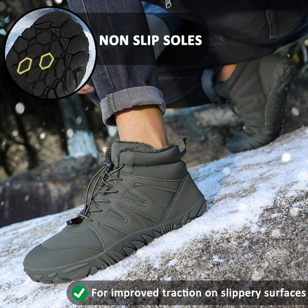 Alave al aire libre Zapatillas de invierno informales Botas de nieve que no son deslizantes e impermeables Barefoot Barefoot Shoe (unisex)