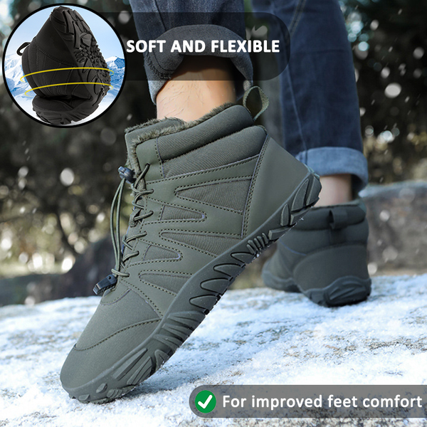 Alave al aire libre Zapatillas de invierno informales Botas de nieve que no son deslizantes e impermeables Barefoot Barefoot Shoe (unisex)