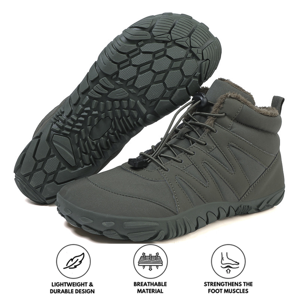 Alave al aire libre Zapatillas de invierno informales Botas de nieve que no son deslizantes e impermeables Barefoot Barefoot Shoe (unisex)