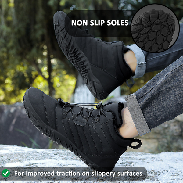 Casual Adventure Healthy Warm Snow Boots Non-slip & Waterproof Winter Barefoot Shoe (Unisex)