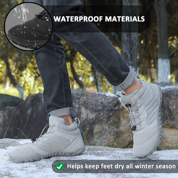 Casual Adventure Healthy Warm Snow Boots Non-slip & Waterproof Winter Barefoot Shoe (Unisex)