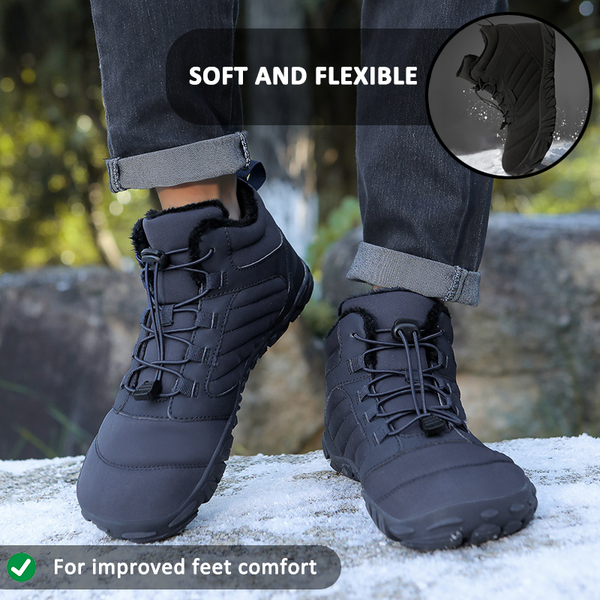 Casual Adventure Healthy Warm Snow Boots Non-slip & Waterproof Winter Barefoot Shoe (Unisex)