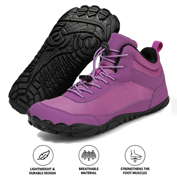 Autumn and Winter Snow Boots Warm Breathable High Top Casual Shoes Non-slip & Waterproof Winter Barefoot Shoe (Unisex)