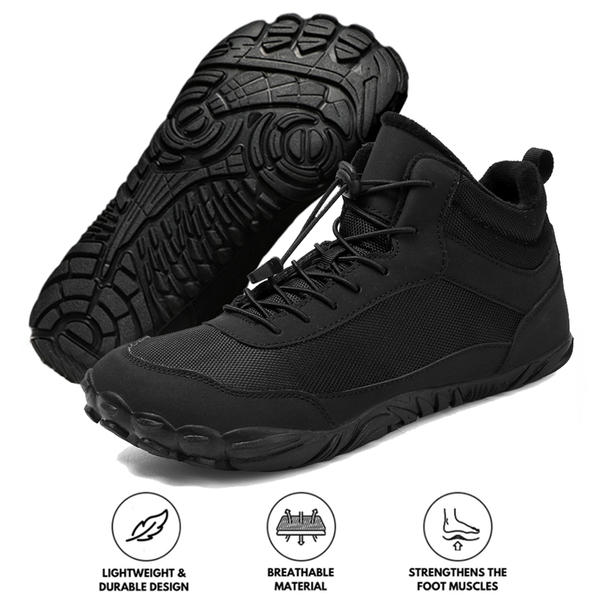 Autumn and Winter Snow Boots Warm Breathable High Top Casual Shoes Non-slip & Waterproof Winter Barefoot Shoe (Unisex)