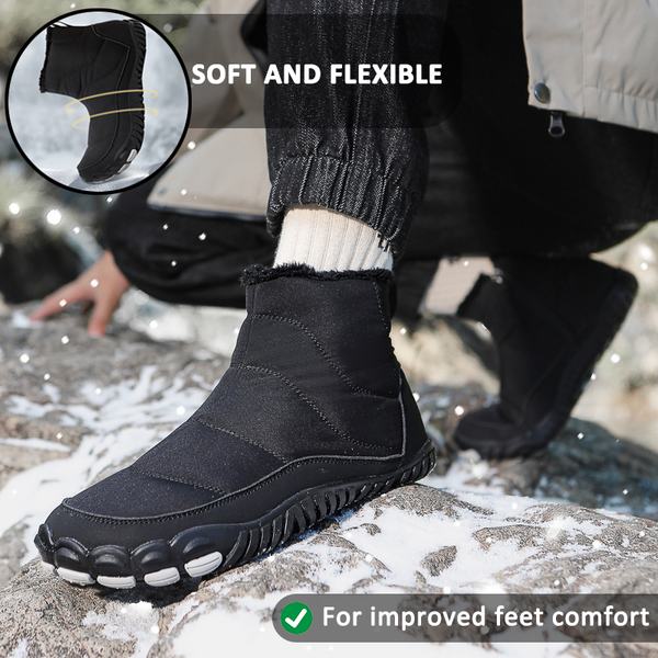 Botas de nieve Invierno calientes al aire libre zapatos informales de senderismo para usar zapatillas de invierno sin deslizamiento resistentes e impermeables (unisex)