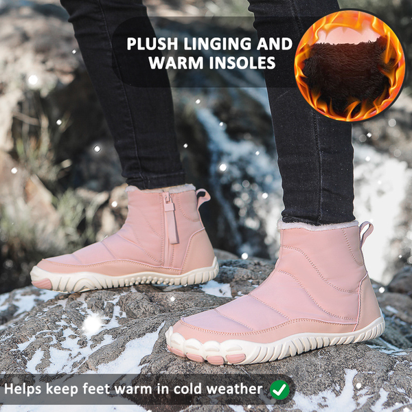 Botas de nieve Invierno calientes al aire libre zapatos informales de senderismo para usar zapatillas de invierno sin deslizamiento resistentes e impermeables (unisex)