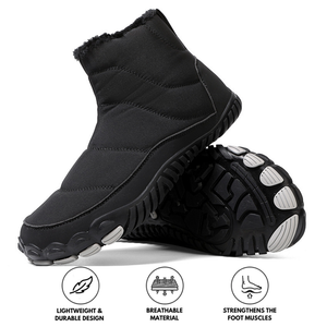 Botas de nieve Invierno calientes al aire libre zapatos informales de senderismo para usar zapatillas de invierno sin deslizamiento resistentes e impermeables (unisex)