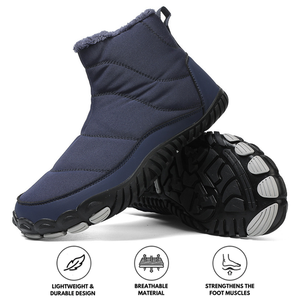 Botas de nieve Invierno calientes al aire libre zapatos informales de senderismo para usar zapatillas de invierno sin deslizamiento resistentes e impermeables (unisex)