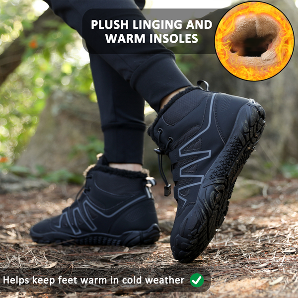 High-Top Warm Comfortable Snow Boots Non-slip & Waterproof Winter Barefoot Shoe (Unisex)