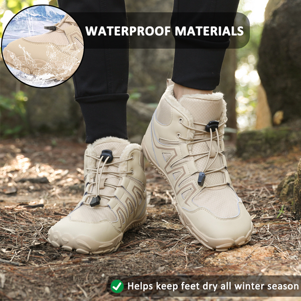 High-Top Warm Comfortable Snow Boots Non-slip & Waterproof Winter Barefoot Shoe (Unisex)