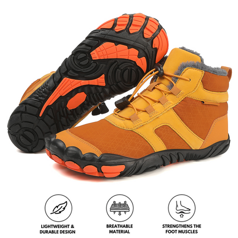 Outdoor Warm Flexible Fold-Resistant Snow Boots Non-slip & Waterproof Winter Barefoot Shoe (Unisex)