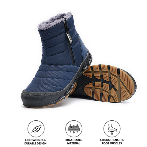 High Top Side Reißverschlussschnee Stiefel Outdoor Sport Freizeit Walking Wanderwanderung nicht rutschfestes und wasserdichtes Winter Barfußschuh (Unisex)