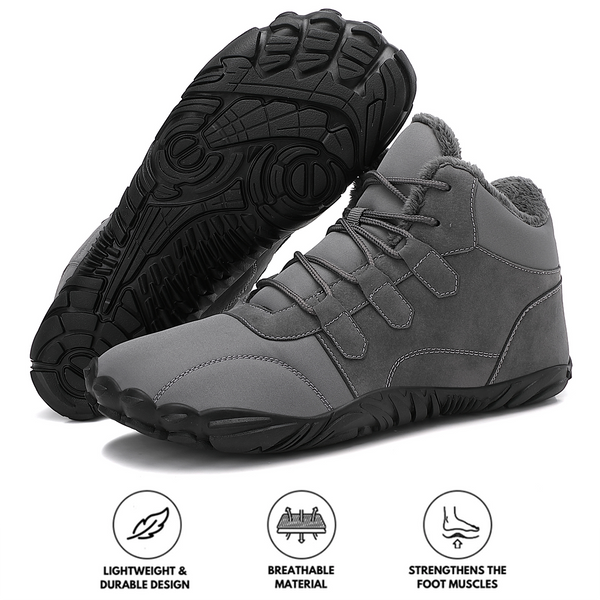 Outdoor Winter Snow Boots Barefoot Thickened Warm Hiking Shoes Footwear Non-slip & Waterproof Winter Barefoot Shoe (Unisex)