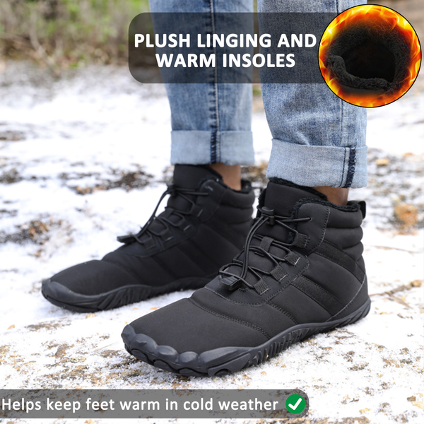 Hiking Shoes Footwear Winter Warm Snow Boots Casual Non-slip & Waterproof Winter Barefoot Shoe (Unisex)