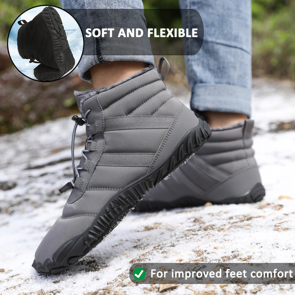 Hiking Shoes Footwear Winter Warm Snow Boots Casual Non-slip & Waterproof Winter Barefoot Shoe (Unisex)