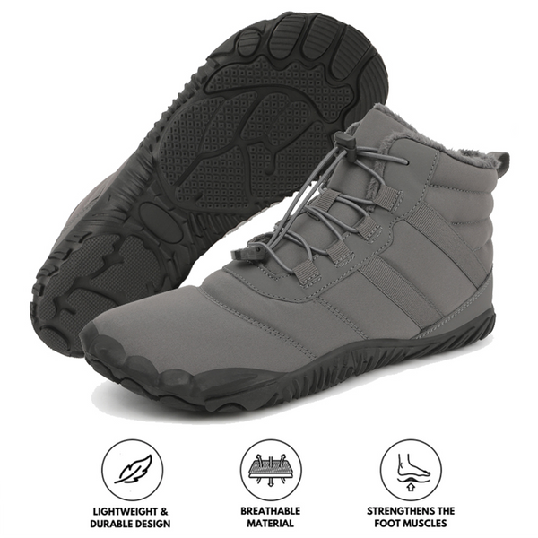 Hiking Shoes Footwear Winter Warm Snow Boots Casual Non-slip & Waterproof Winter Barefoot Shoe (Unisex)