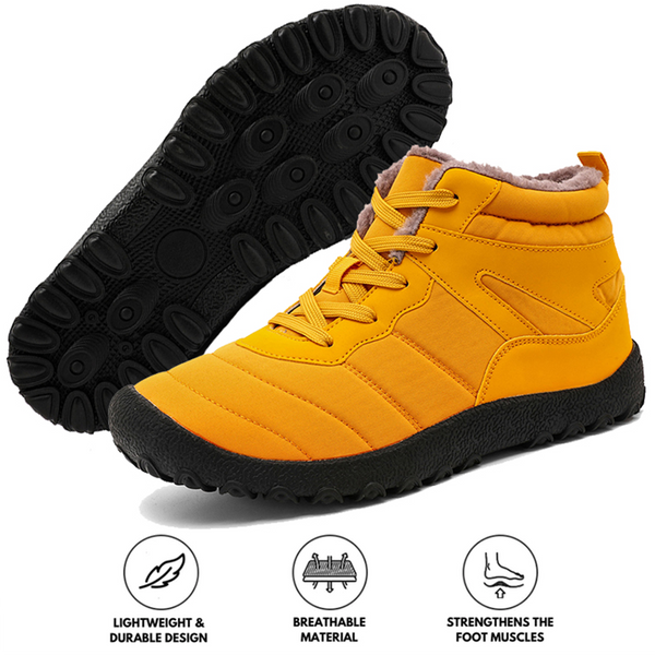 Men's Snow Boots Cold-Proof Straps Winter Shoes Hiking Shoes Footwear Non-slip & Waterproof Winter Barefoot Shoe