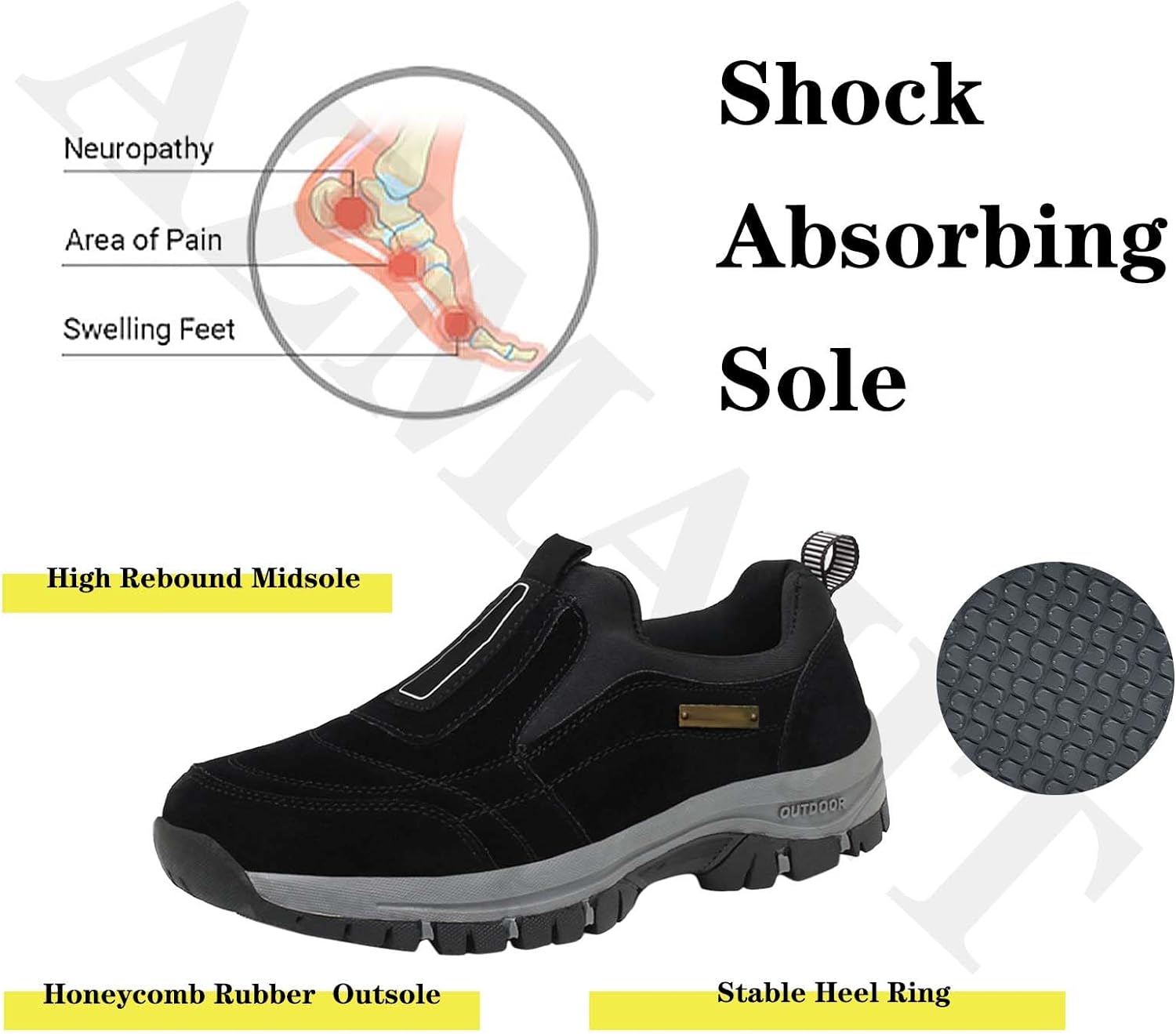 Men's Waterproof Hiking Shoes Casual Shoes Loafers Sneakers – Kaegreel.com