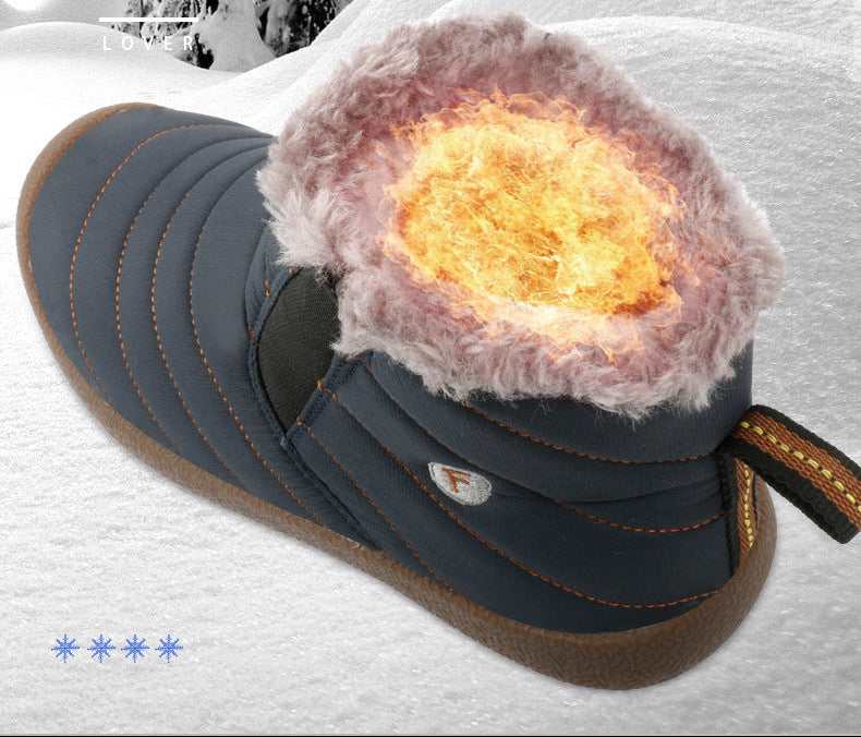 Kaegreel Unisex Waterproof Warm Plush Lined Outdoor Snow Ankle Boots