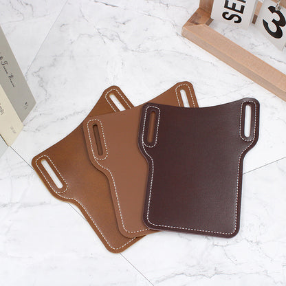 Genuine Leather Waist Bag for Men Belt Bag Packs Cell Phone Purse