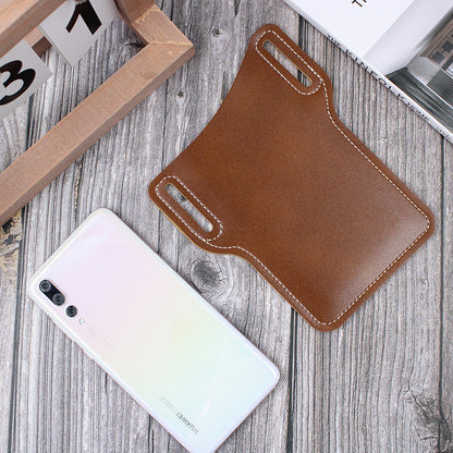 Genuine Leather Waist Bag for Men Belt Bag Packs Cell Phone Purse