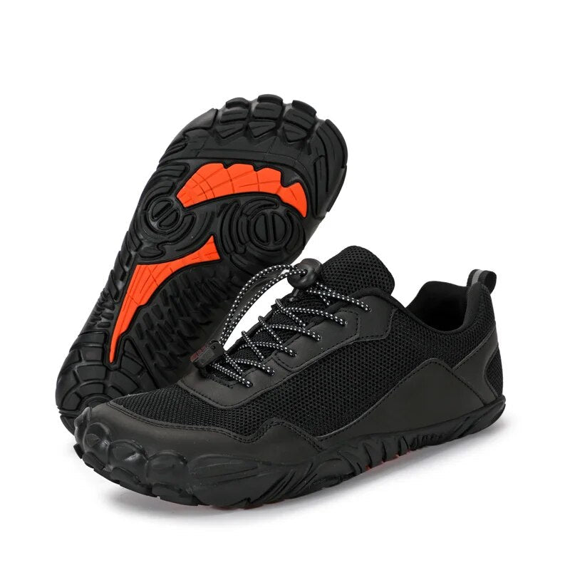 Kaegreel Men Barefoot Hiking Shoes Breathable Sports Trekking Non-Slip ...