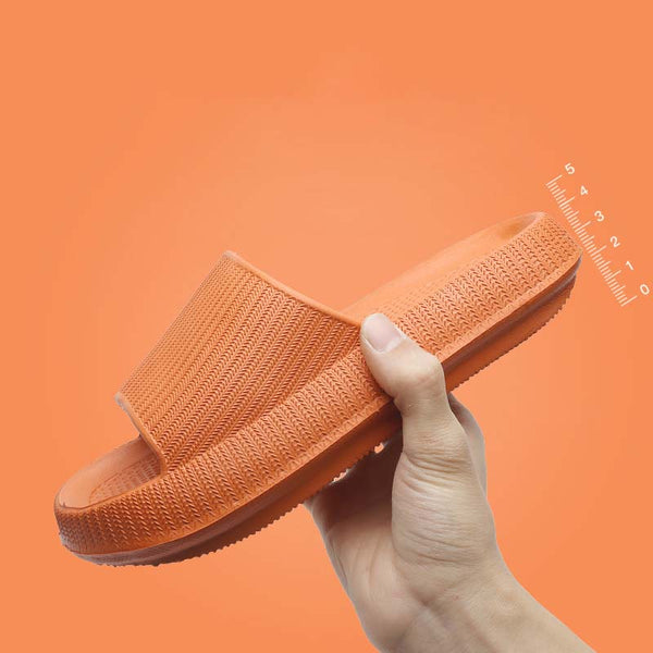 Men Women Home Slippers Thick-sole Soft Feeling Non-slip Couples Sandals (Unisex)