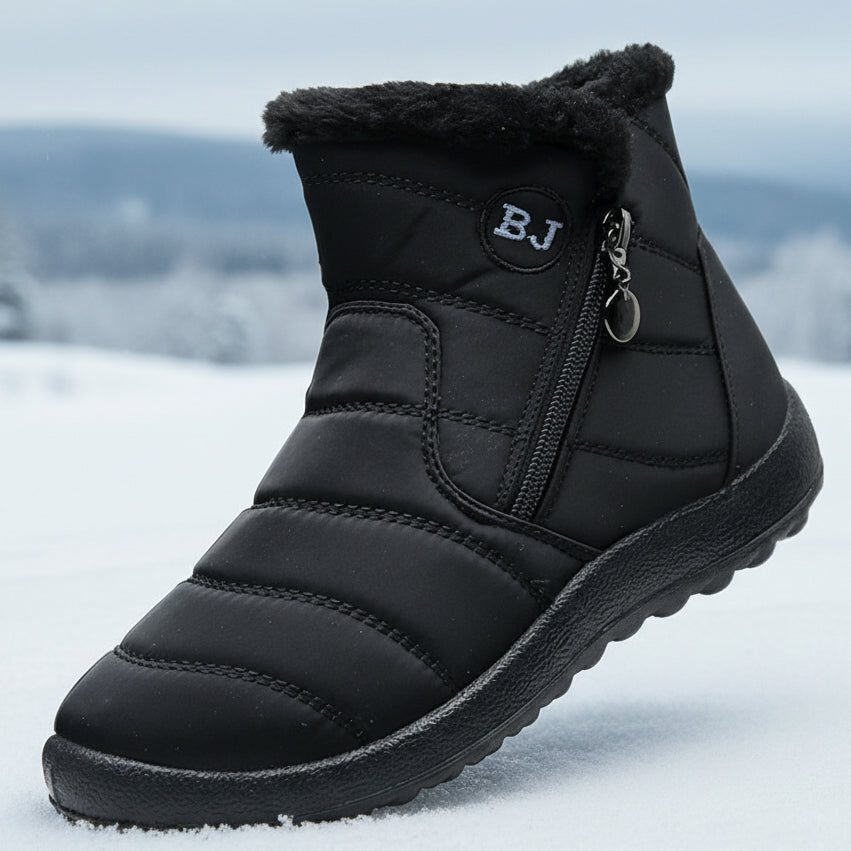 Damen Winter-Schneeschuhe aus dicker, plüschiger, wasserdichter Baumwolle