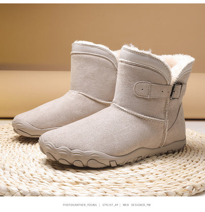 KAEGREEL WarmEase Pro™ – Wide Fit Suede Easy-On Winter Boots
