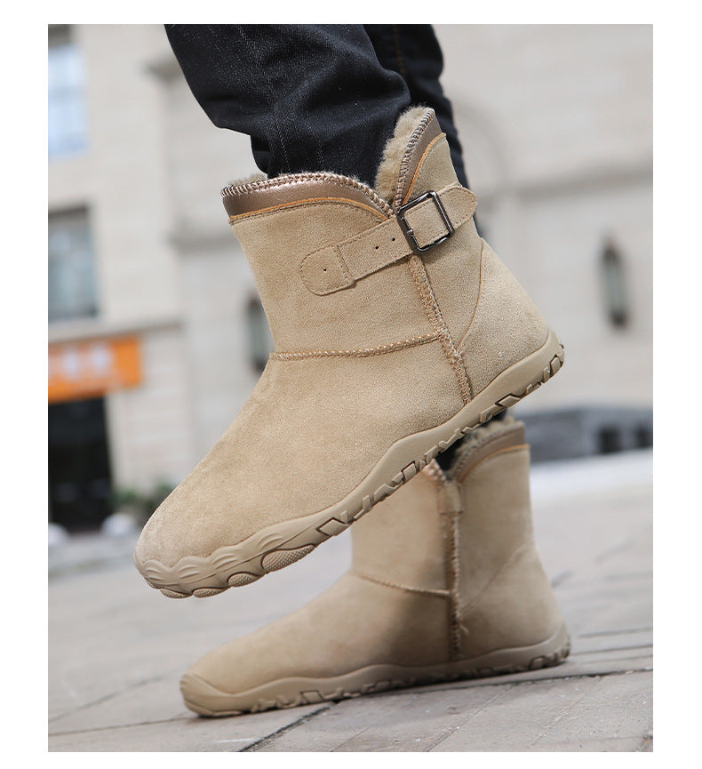 KAEGREEL WarmEase Pro™ – Wide Fit Suede Easy-On Winter Boots