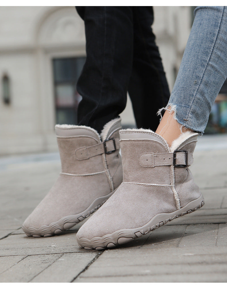 KAEGREEL WarmEase Pro™ – Wide Fit Suede Easy-On Winter Boots
